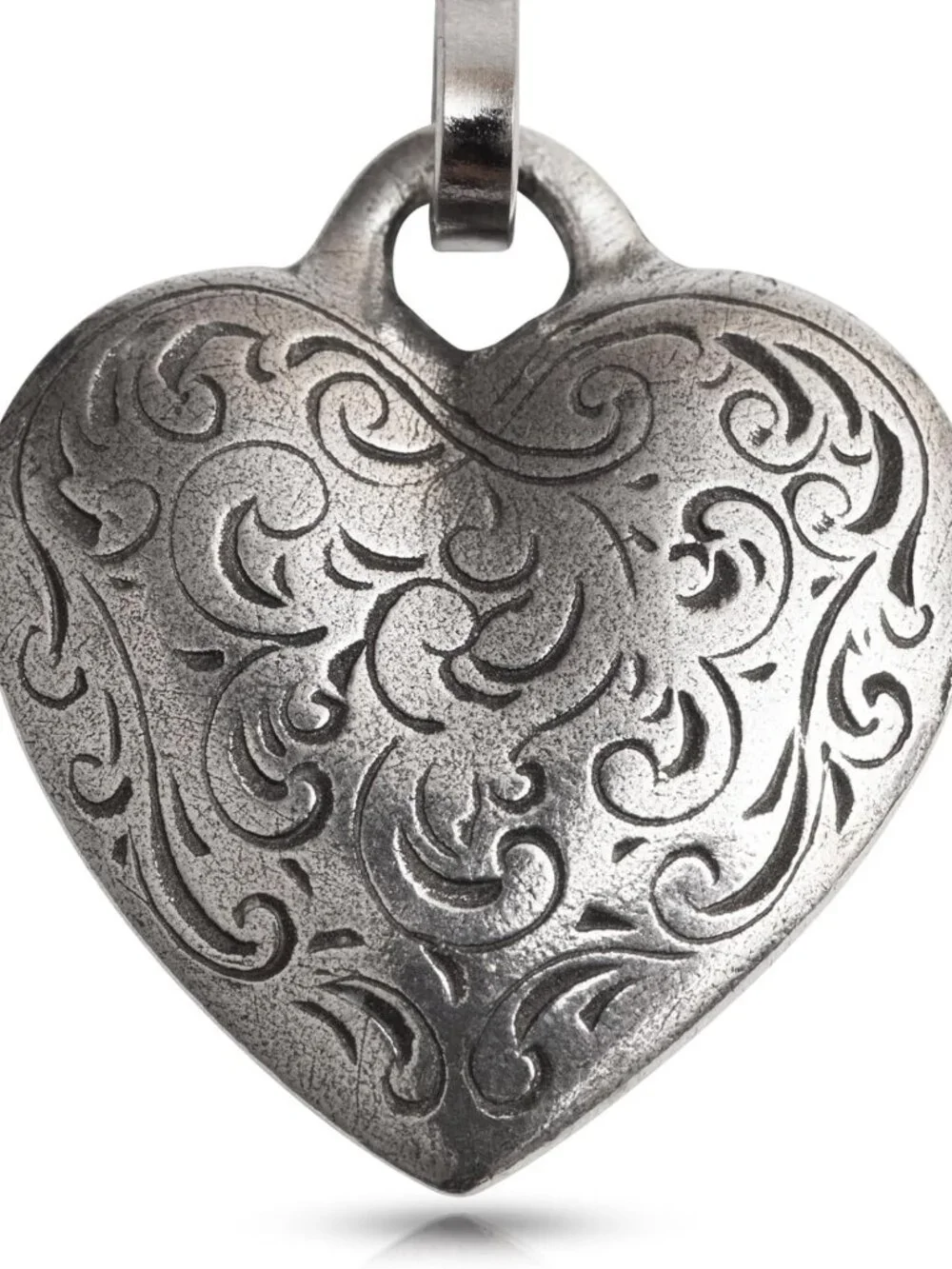 Heart Zipper Pull Charm | Pewter Clip for Bags & Purses | Unique Gift for Mom